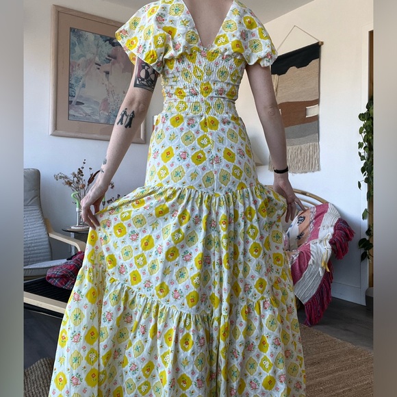🌼 Handmade Vintage Maxi Dress 🌸 Sz Small - Picture 9 of 10